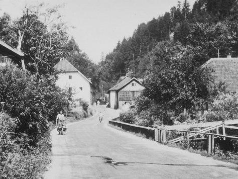Das Sägewerk vor ungefähr 75 Jahren.